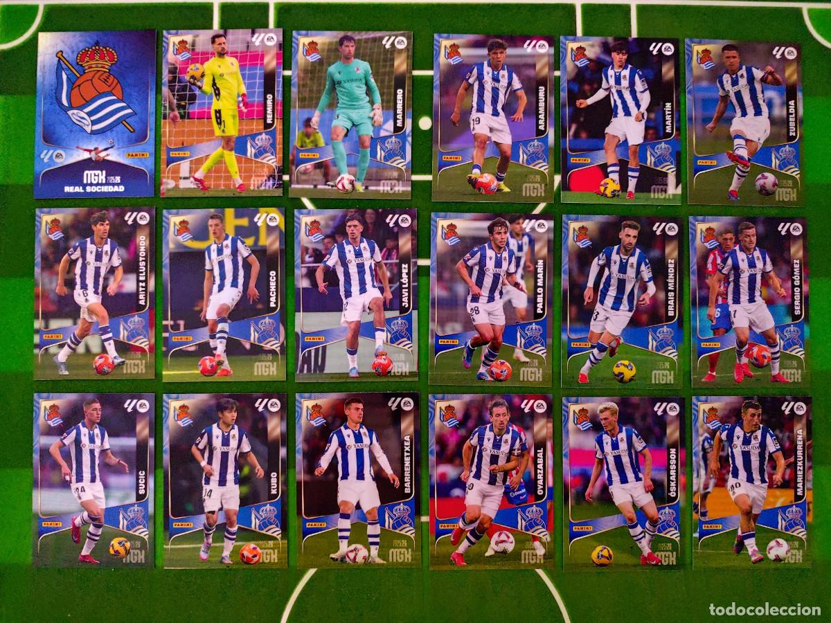 Cromos de f&uacute;tbol: Equipo Real Sociedad Megacracks 2025/26 MGK 25/26