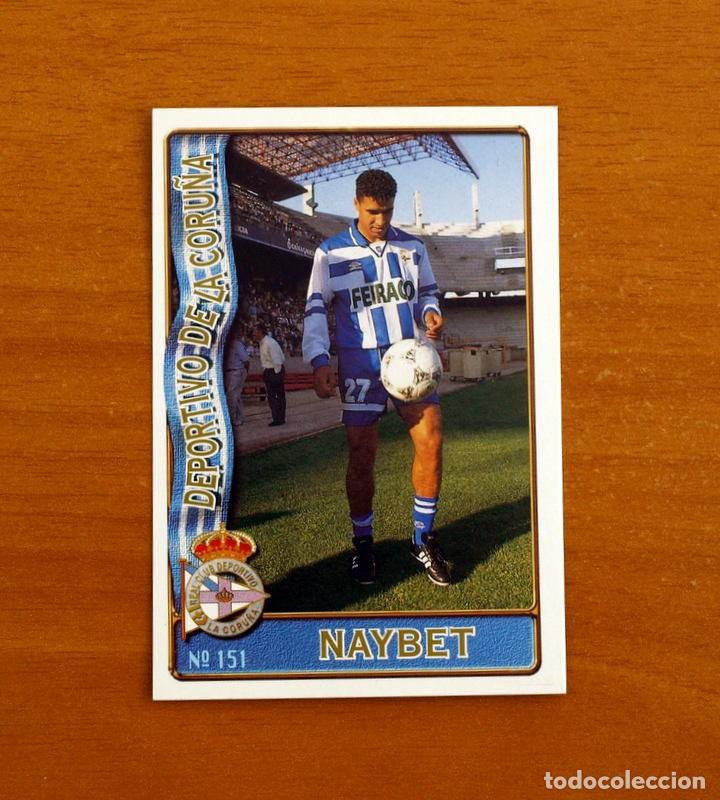 Football Stickers: Deportivo Coru&ntilde;a -N&ordm; 151 Naybet -Mundicromo Las Fichas de la Liga de F&uacute;tbol 1996-1997-96-97