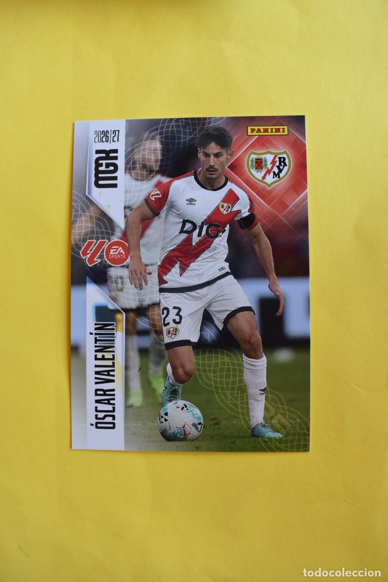 Cartes &agrave; collectionner de Football: Cromo La Liga. Megacracks. 2026 2027. 26 27. &Oacute;scar Valent&iacute;n. Rayo Vallecano. N. &ordm; 300. Panini