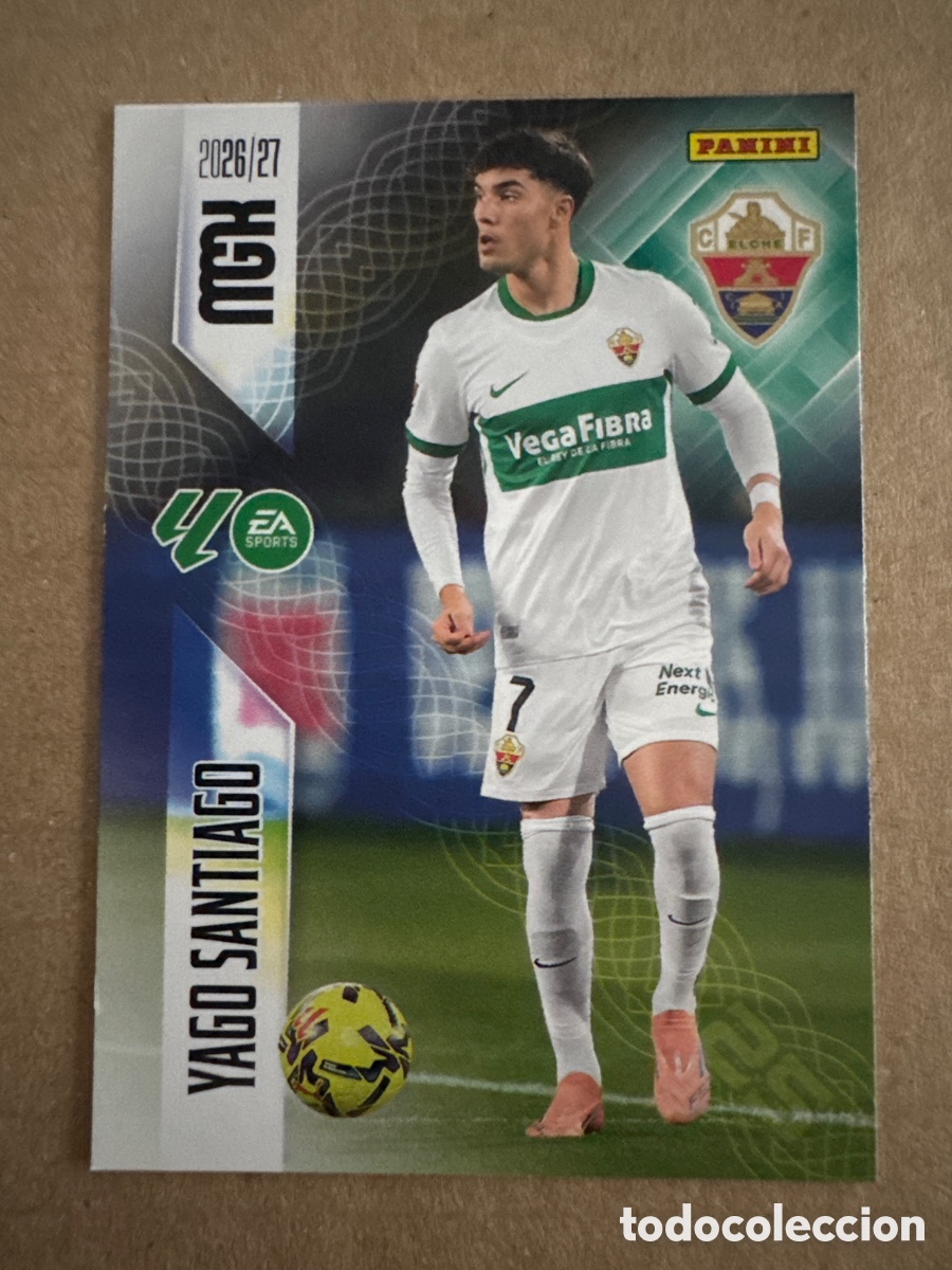 Cartes &agrave; collectionner de Football: # 161 Yago Santiago Elche Megacracks 26 27 2026 2027
