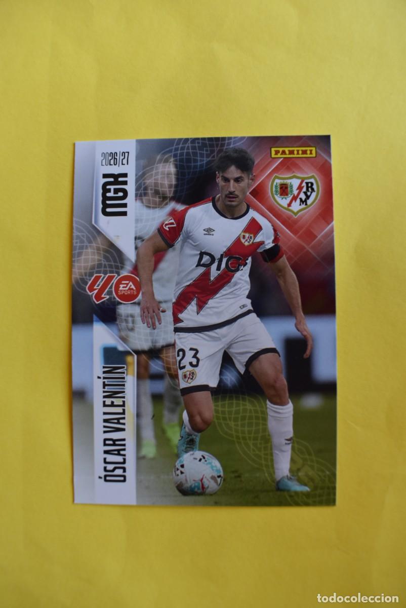 Cartes &agrave; collectionner de Football: Cromo La Liga. Megacracks. 2026 2027. 26 27. &Oacute;scar Valent&iacute;n. Rayo Vallecano. N. &ordm; 300. Panini