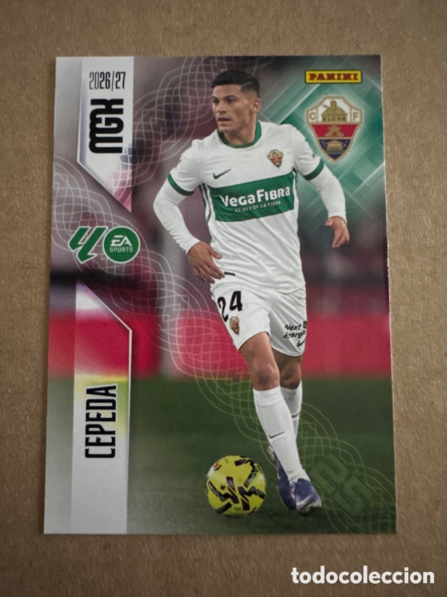 Cromos de f&uacute;tbol: # 162 Cepeda Elche Megacracks 26 27 2026 2027