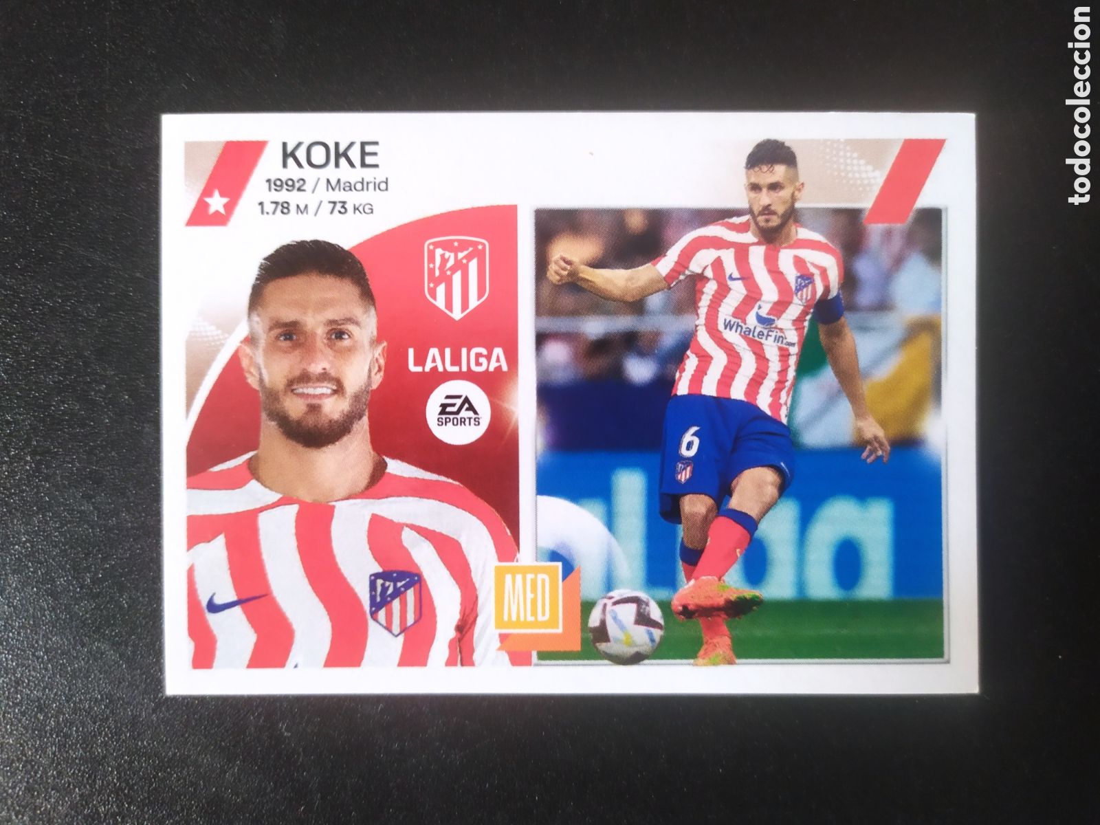 Cromos de f&uacute;tbol: Liga este 2023 2024 23 24 panini Koke n&deg; 11 Atl&eacute;tico Madrid
