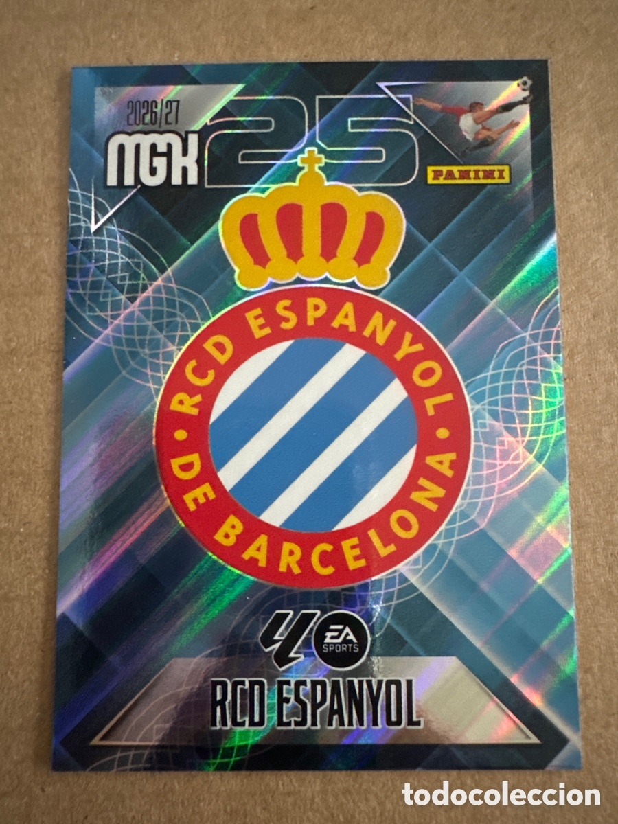 Cromos de f&uacute;tbol: # 163 Escudo Espanyol Megacracks 26 27 2026 2027