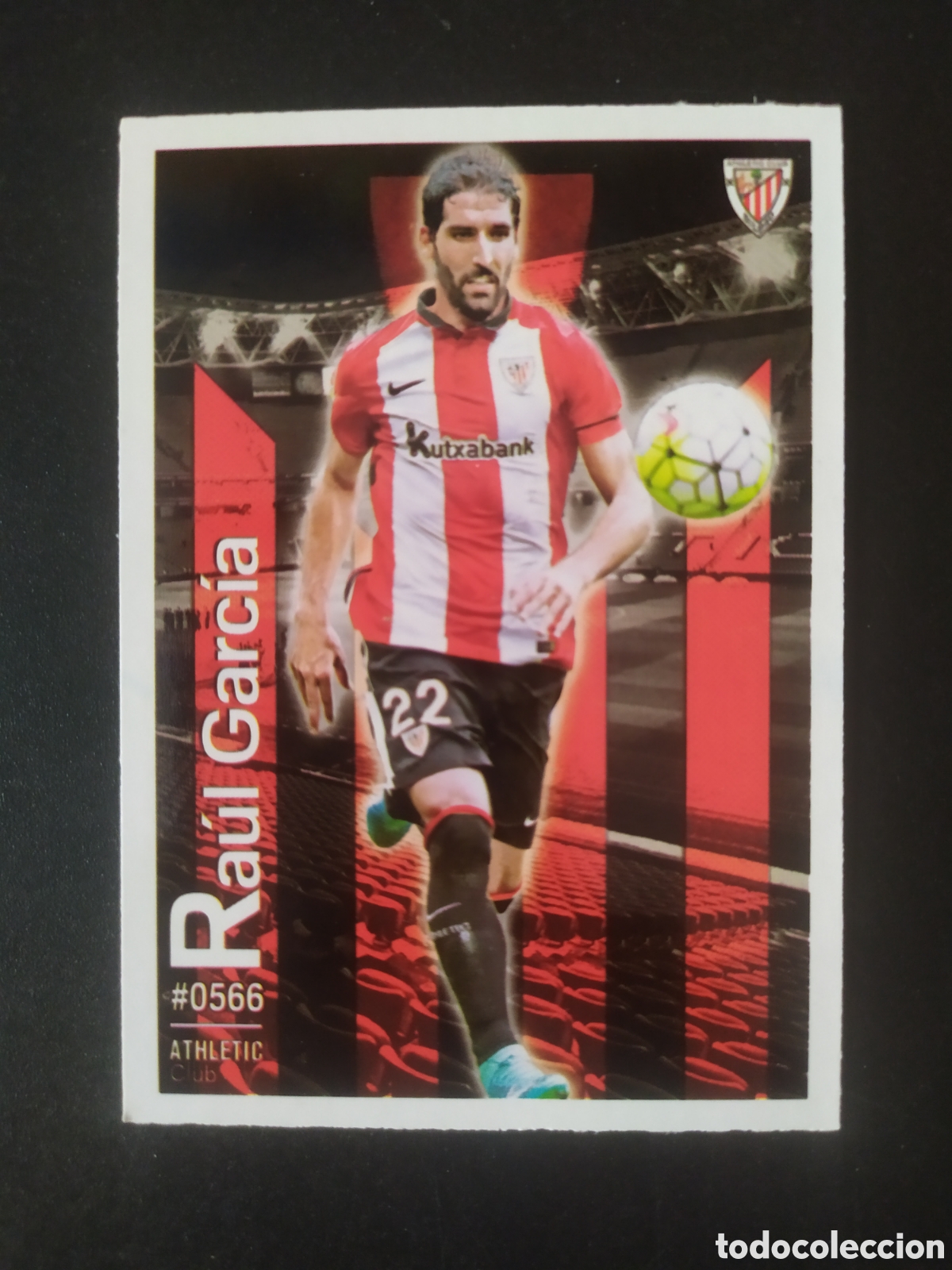 Cromos de f&uacute;tbol: Mundicromo fichas Liga 2015 2016 15 16 Ra&uacute;l Garc&iacute;a n&deg; 566 Athletic Bilbao