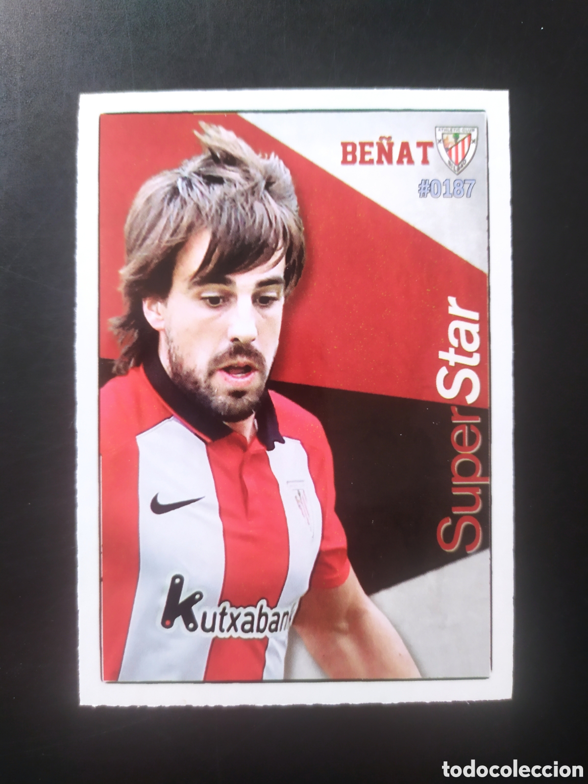 Cromos de f&uacute;tbol: Mundicromo fichas Liga 2015 2016 15 16 Be&ntilde;at superstar n&deg; 187 Athletic Bilbao