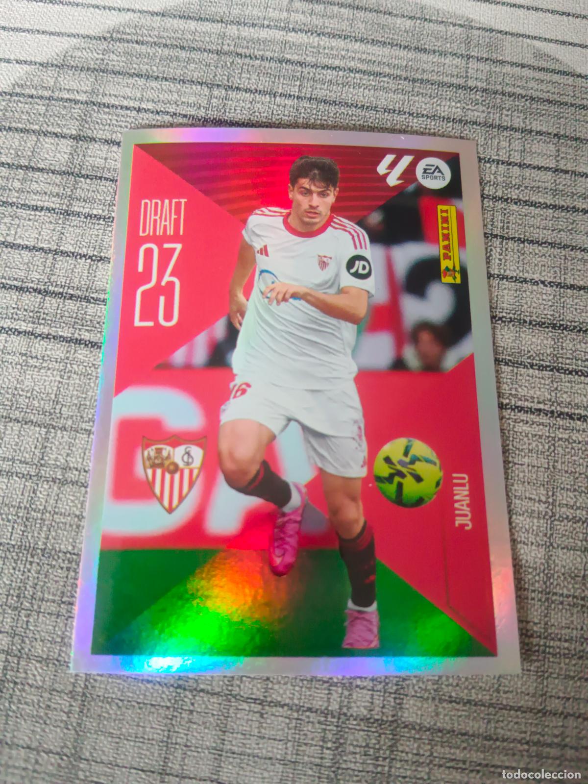 Cromos de f&uacute;tbol: TEMPORADA 2026 2027 26 27 DRAFT 23 N&ordm;14 14 JUANLU SEVILLA NUEVO