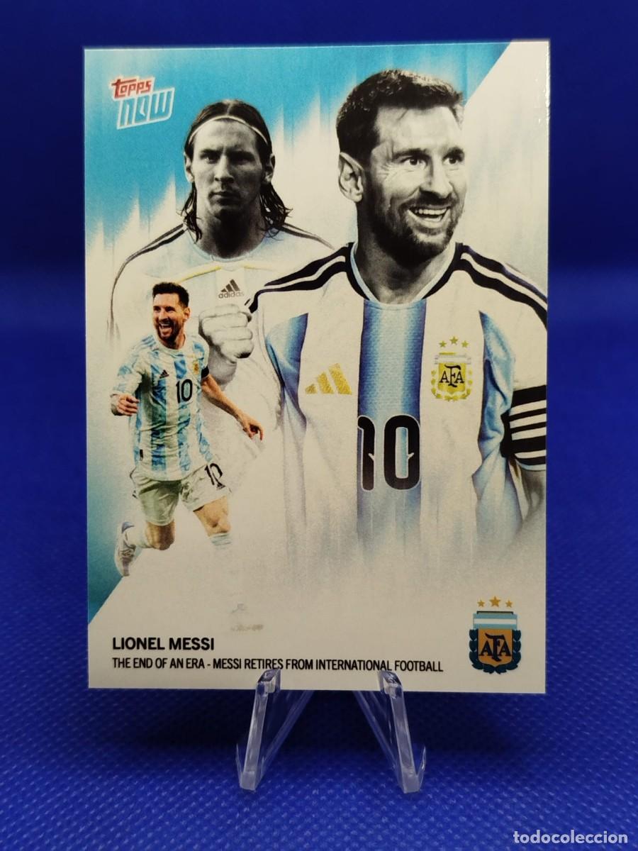 Cromos de f&uacute;tbol: #1 LIONEL MESSI 2026 TOPPS NOW AFA &rdquo;THE END OF AN ERA - MESSI RETIRES&rdquo; 1/335283