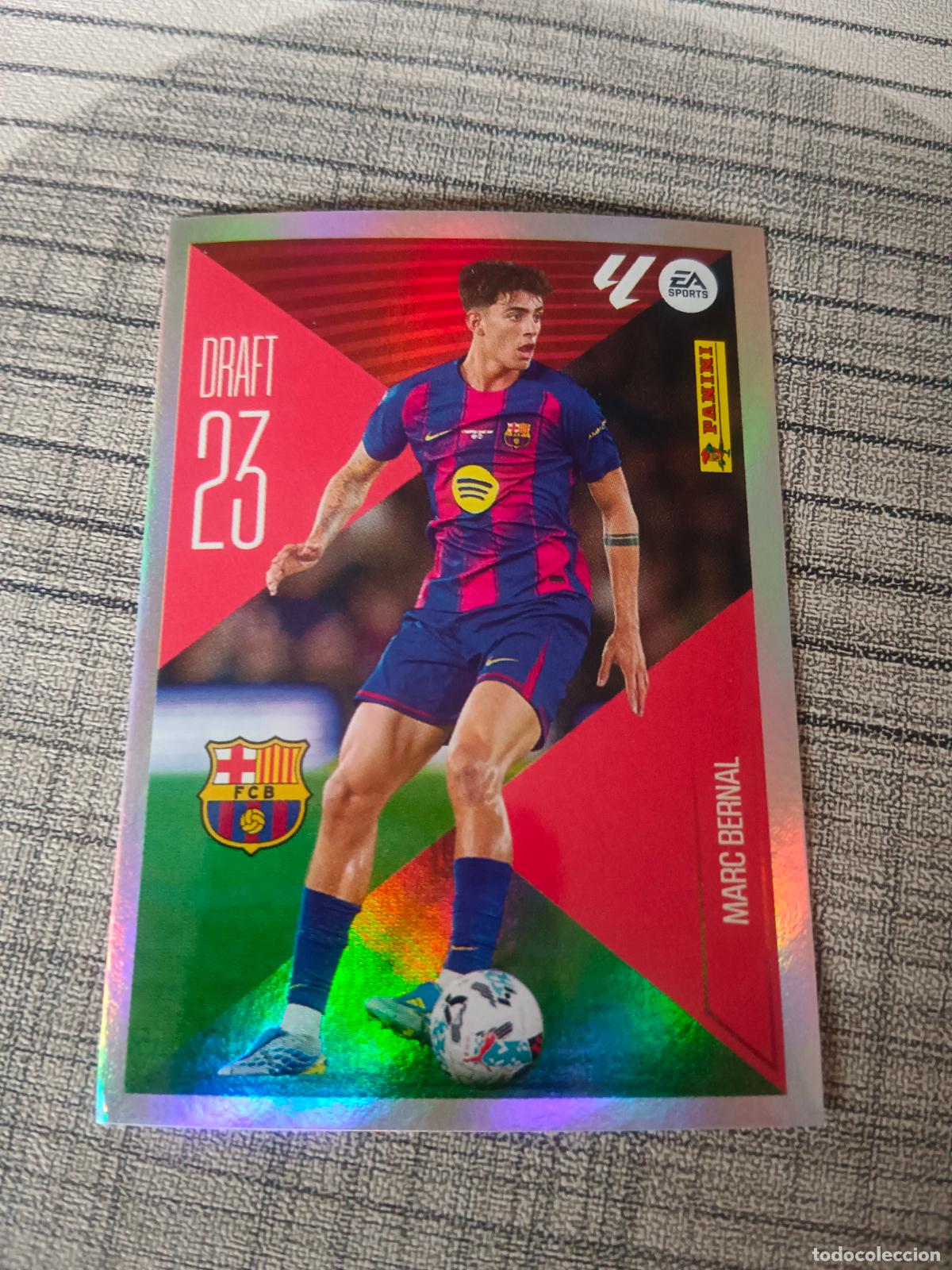 Cromos de f&uacute;tbol: TEMPORADA 2026 2027 26 27 DRAFT 23 N&ordm;15 15 MARC BERNAL BARCELONA NUEVO