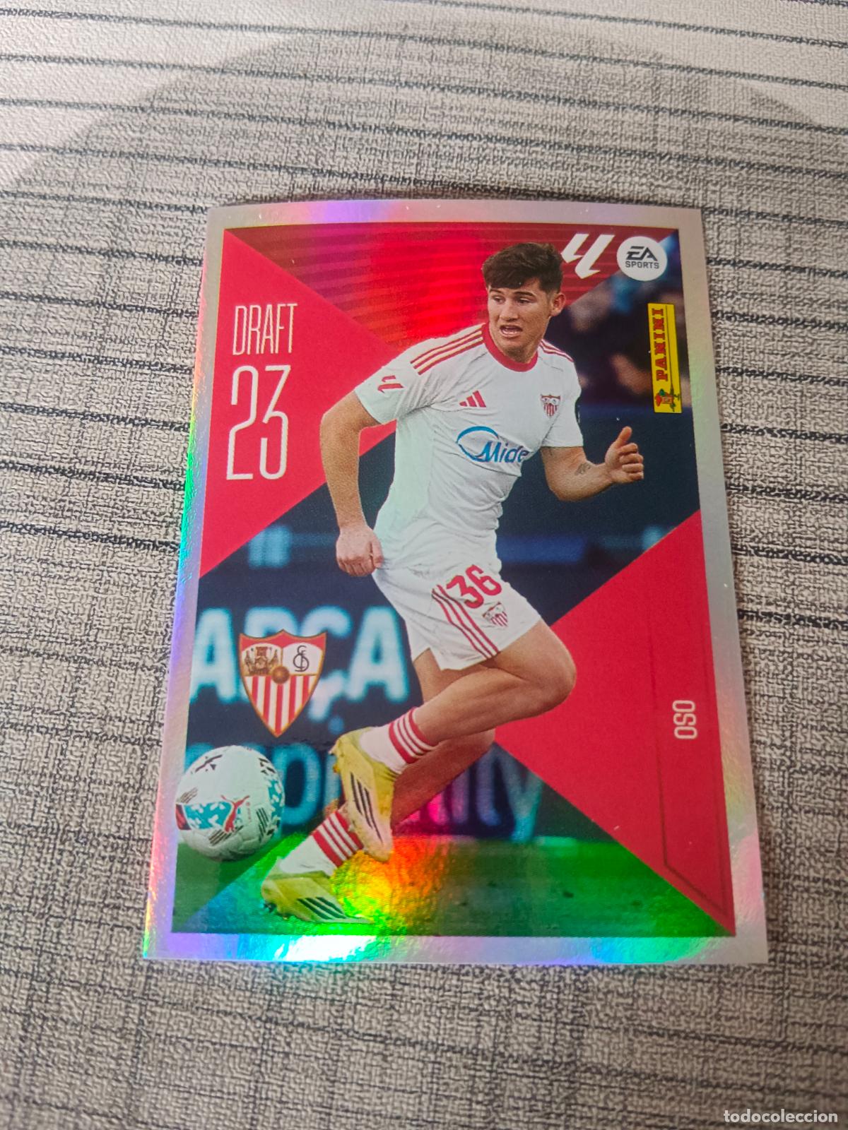 Cromos de f&uacute;tbol: TEMPORADA 2026 2027 26 27 DRAFT 23 N&ordm;17 17 OSO SEVILLA NUEVO