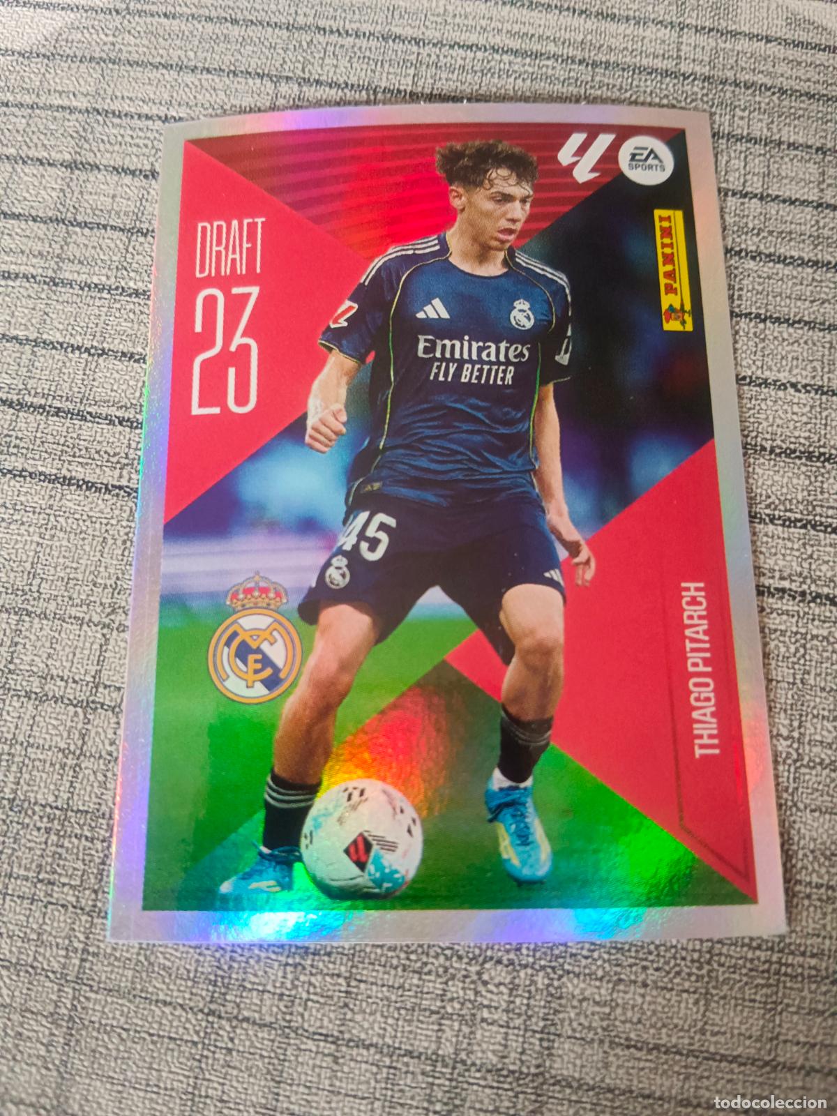 Cartes &agrave; collectionner de Football: TEMPORADA 2026 2027 26 27 DRAFT 23 N&ordm;22 22 THIAGO PITARCH REAL MADRID NUEVO