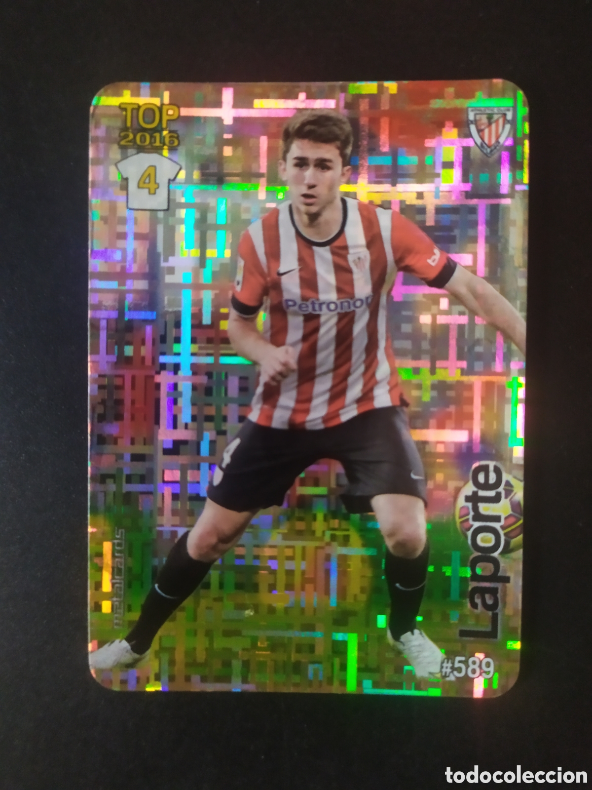 Cromos de f&uacute;tbol: Mundicromo fichas Liga 2015 2016 15 16 Laporte brillo tetris n&deg; 589 Athletic Bilbao