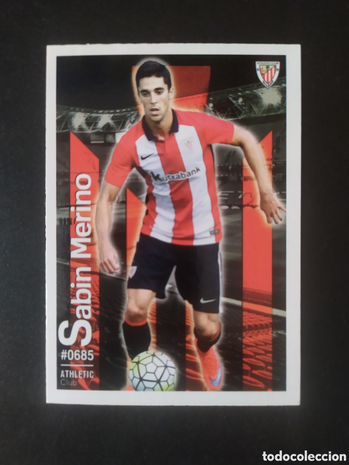 Cromos de f&uacute;tbol: Mundicromo fichas Liga 2015 2016 15 16 Sabin Merino n&deg; 685 Athletic Bilbao