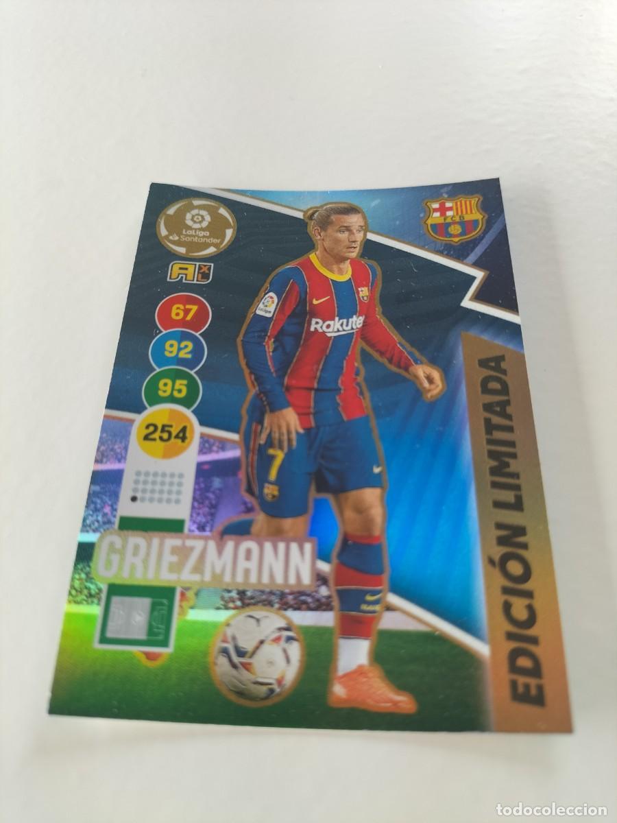 Cromos de f&uacute;tbol: 1 CROMO FICHA PANINI ADRENALYN TEMPORADA 20-21 2020-2021 F.C BARCELONA GRIEZMANN ( EDICI&Oacute;N LIMITADA