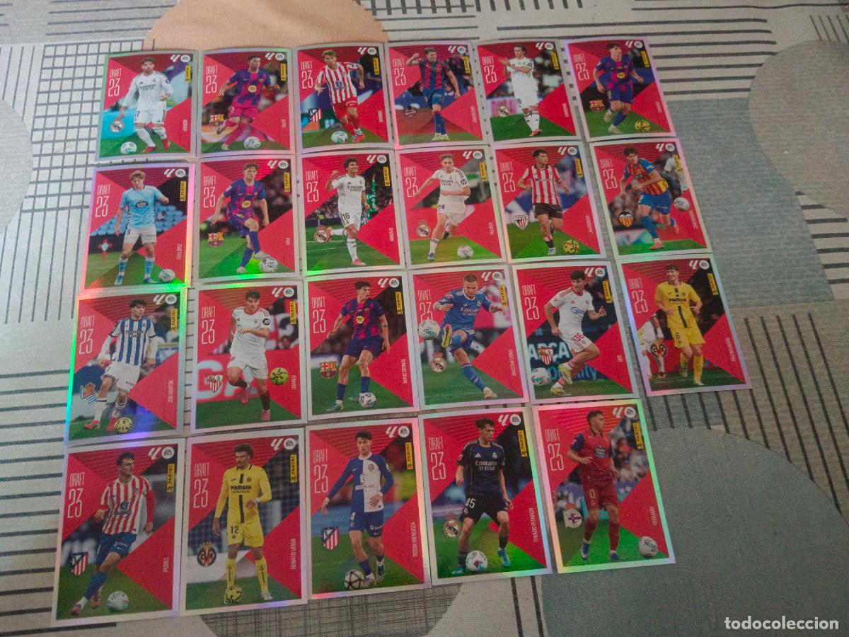 Cromos de f&uacute;tbol: TEMPORADA 2026 2027 26 27 SET DRAFT 23 23 CROMOS TODOS LOS EDITADOS NUEVOS