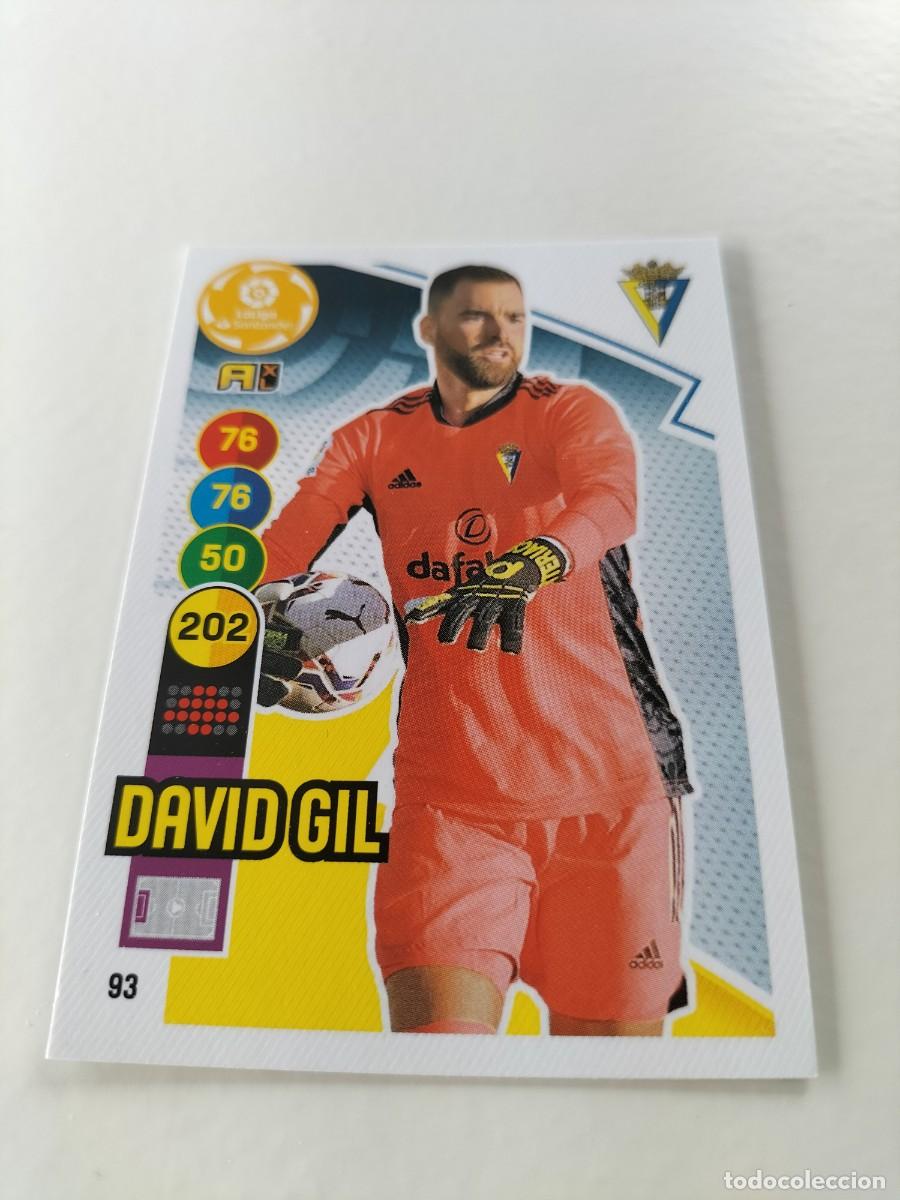 Cromos de f&uacute;tbol: 1 CROMO FICHA PANINI ADRENALYN TEMPORADA 20-21 2020-2021 CADIZ C.F DAVID GIL 93
