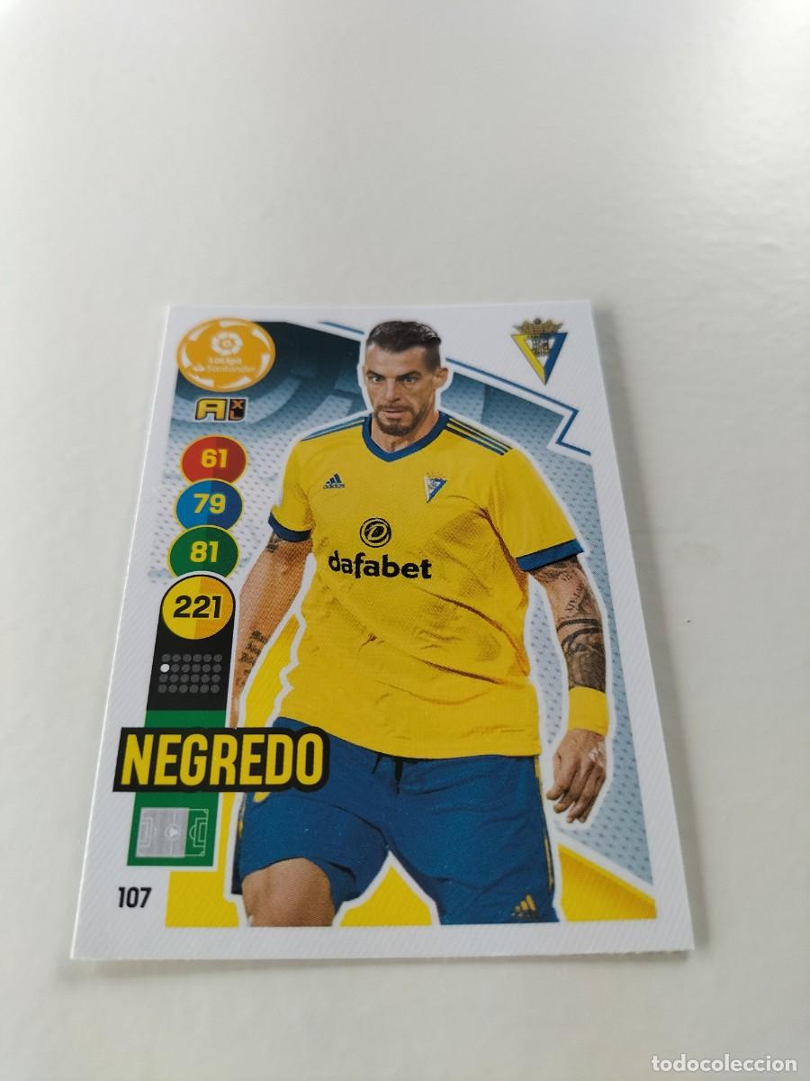 Cromos de f&uacute;tbol: 1 CROMO FICHA PANINI ADRENALYN TEMPORADA 20-21 2020-2021 CADIZ C.F NEGREDO 107
