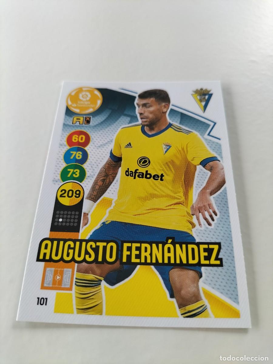 Cromos de f&uacute;tbol: 1 CROMO FICHA PANINI ADRENALYN TEMPORADA 20-21 2020-2021 CADIZ C.F 101 AUGUSTO FERN&Aacute;NDEZ
