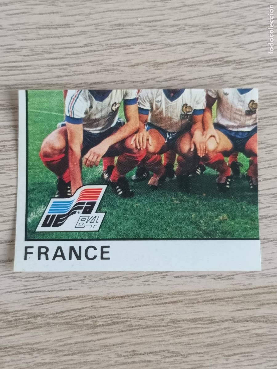 Cromos de f&uacute;tbol: EURO 84 PANINI 34 EQUIPO ALINEACION FRANCIA FRANCE RECUPERADO