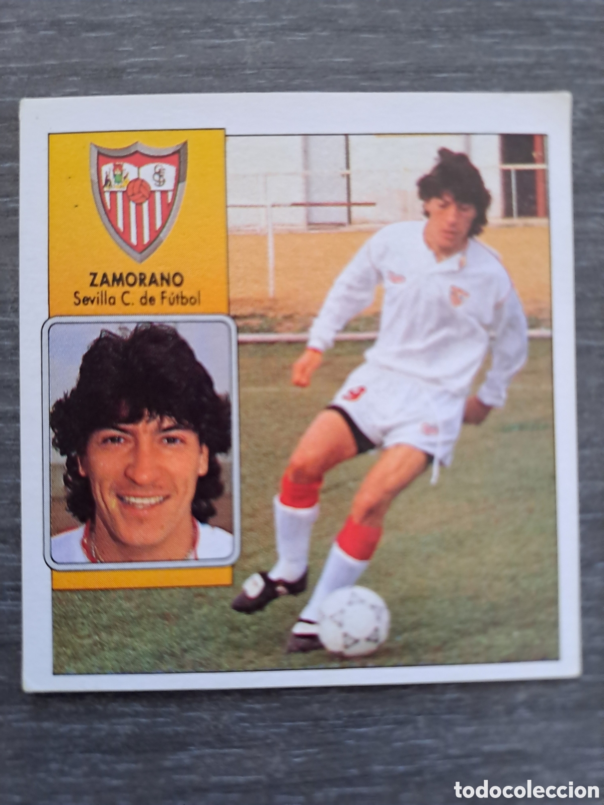 Cromos de f&uacute;tbol: ZAMORANO SEVILLA BAJA SIN PEGAR &ndash; LIGA ESTE 92-93 Cromo original de Iv&aacute;n Zamorano SEVILLA