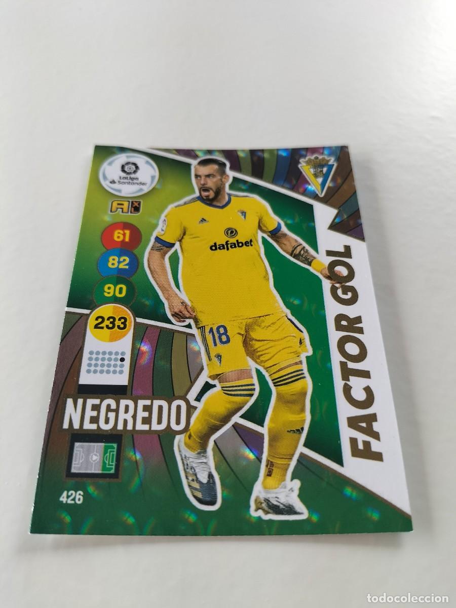 Cromos de f&uacute;tbol: 1 CROMO FICHA PANINI ADRENALYN TEMPORADA 20-21 2020-2021 CADIZ C.F NEGREDO FACTOR GOL 426