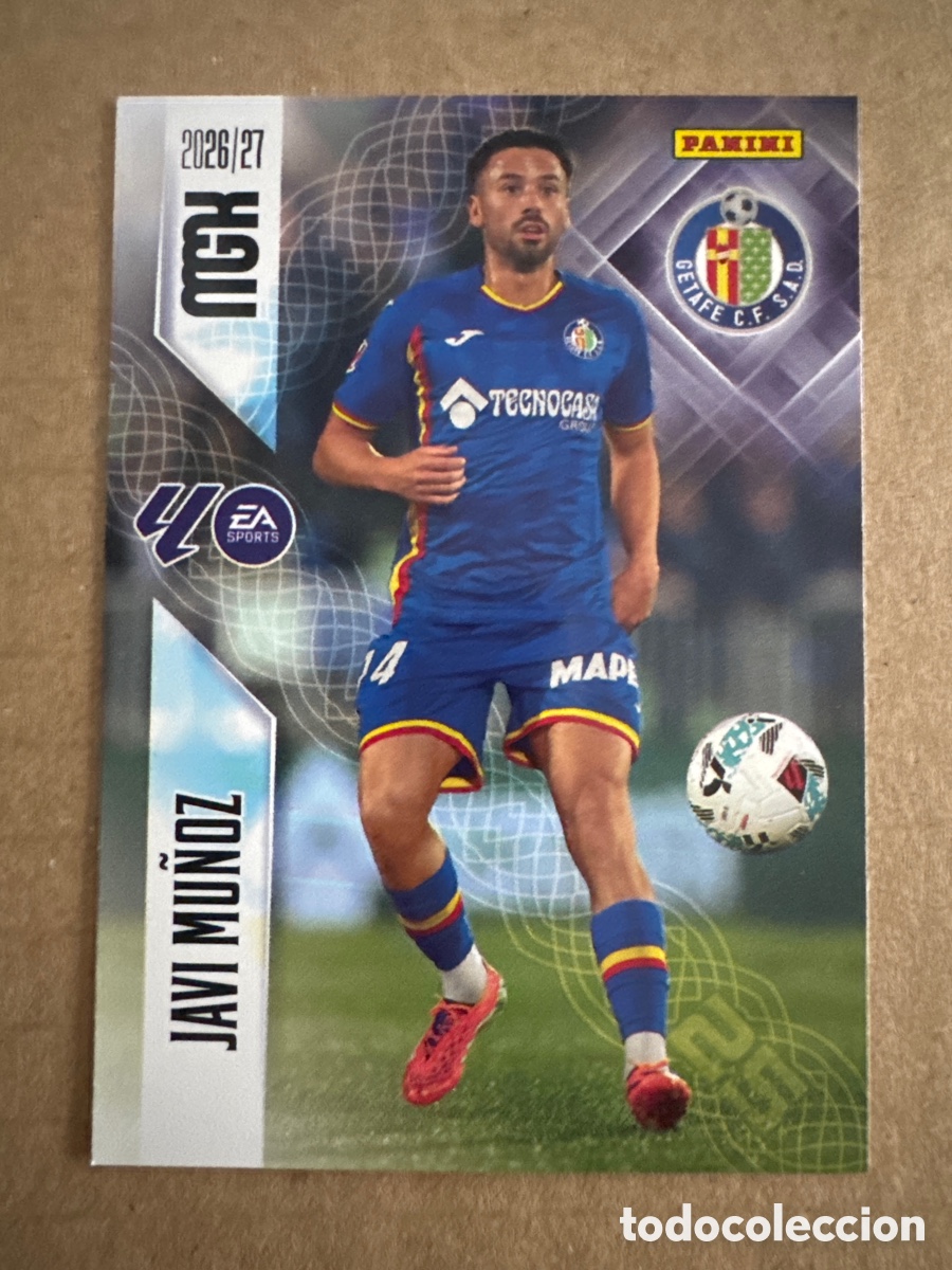 Cromos de f&uacute;tbol: # 191 Javi Mu&ntilde;oz Getafe Megacracks 26 27 2026 2027