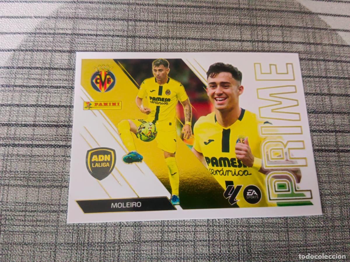 Cromos de f&uacute;tbol: TEMPORADA 2026 2027 26 27 ADN PRIME N&ordm;9 9 MOLEIRO VILLARREAL NUEVO