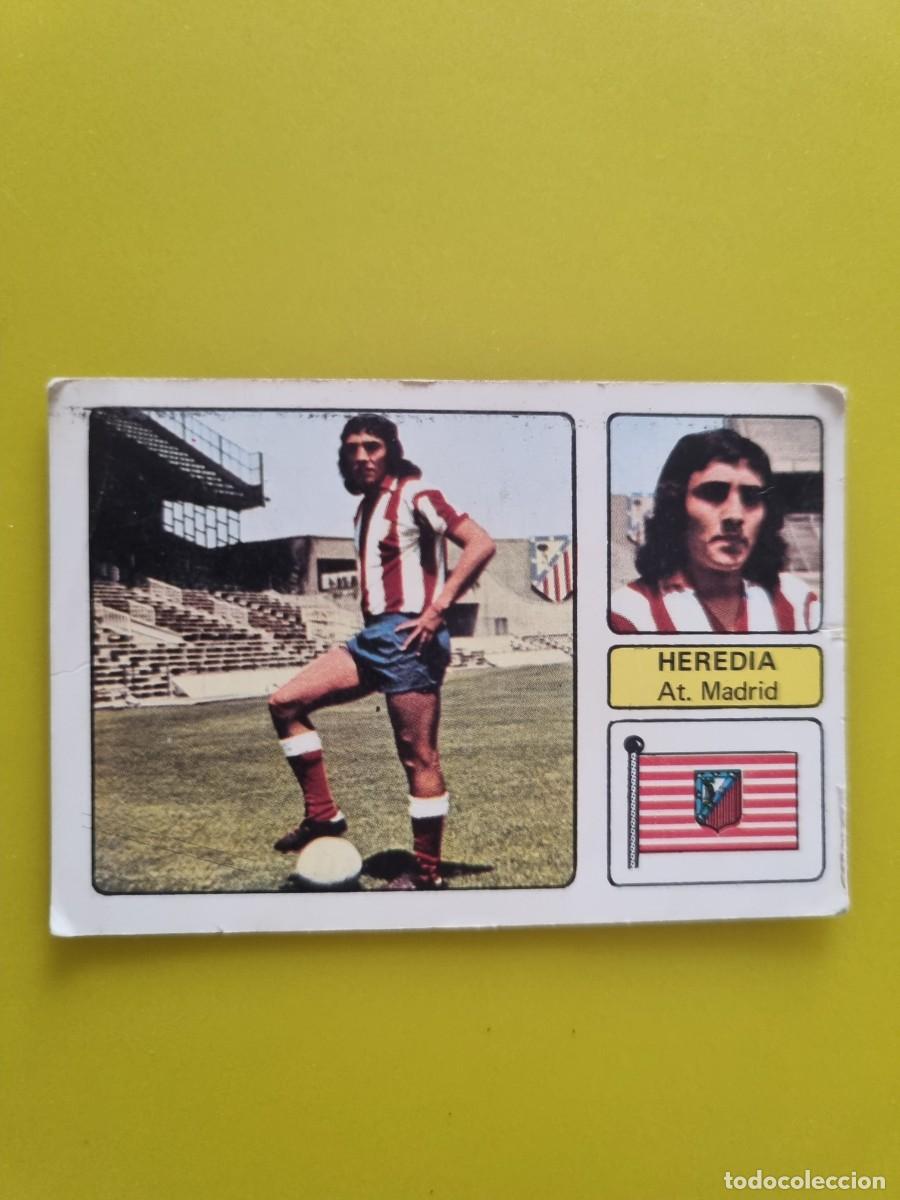 Cromos de f&uacute;tbol: LIGA ESTE 73 74 1973 1974 NUNCA PEGADO SIN PEGAR HEREDIA AT DE MADRID AR926