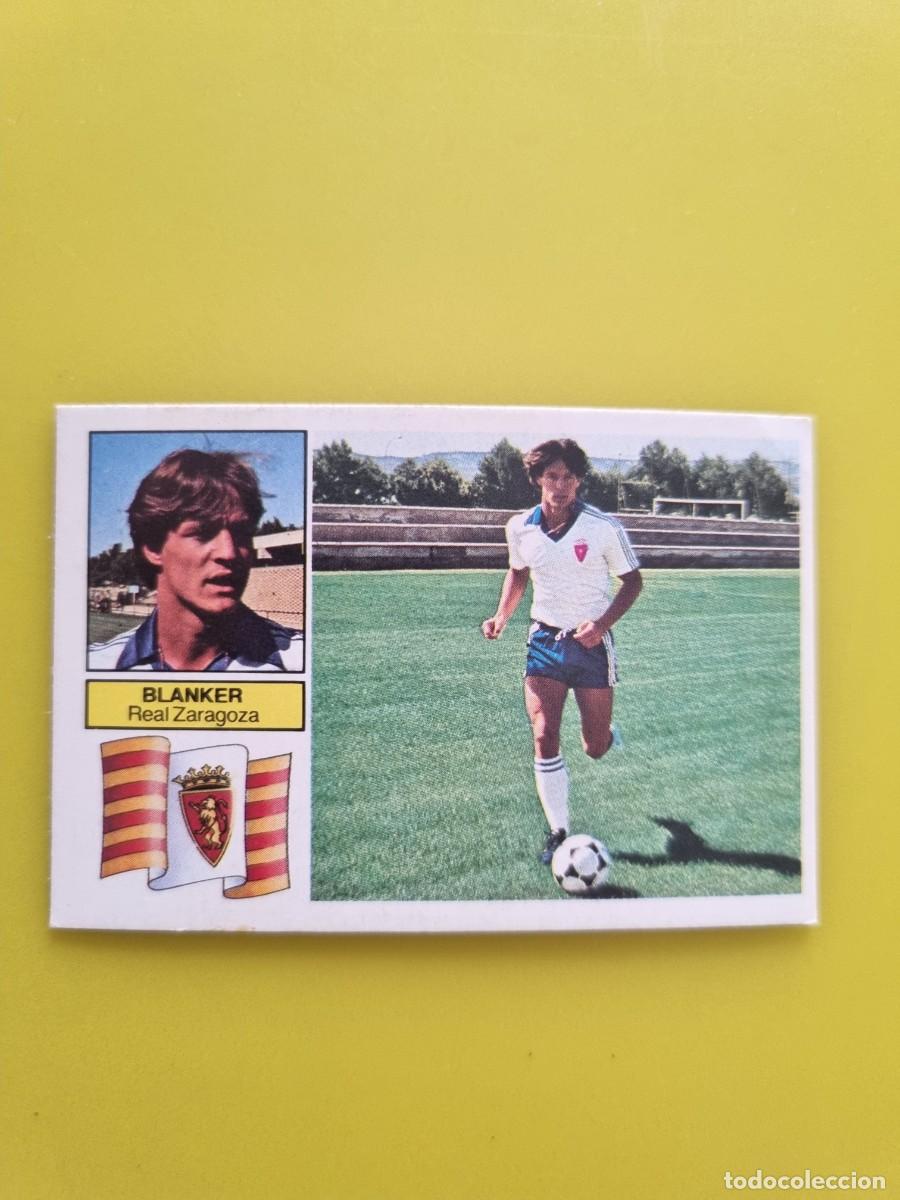 Cromos de f&uacute;tbol: LIGA ESTE 82 83 1982 1983 NUNCA PEGADO SIN PEGAR BLANKER REAL ZARAGOZA AR926