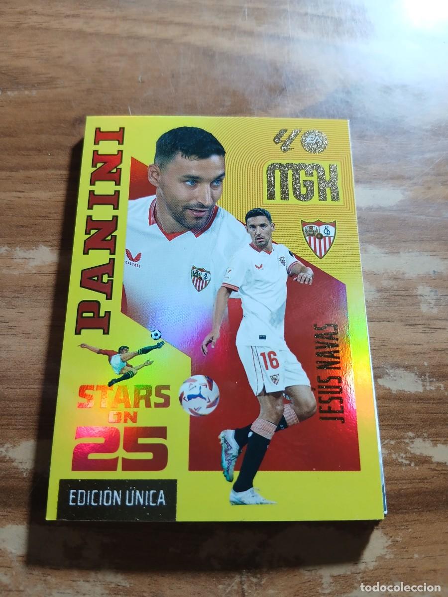 Cromos de f&uacute;tbol: CARD MEGACRACKS TEMPORADA 26/27: PANINI STARS ON 25 EDICI&Oacute;N &Uacute;NICA JESUS NAVAS, N&deg; 437
