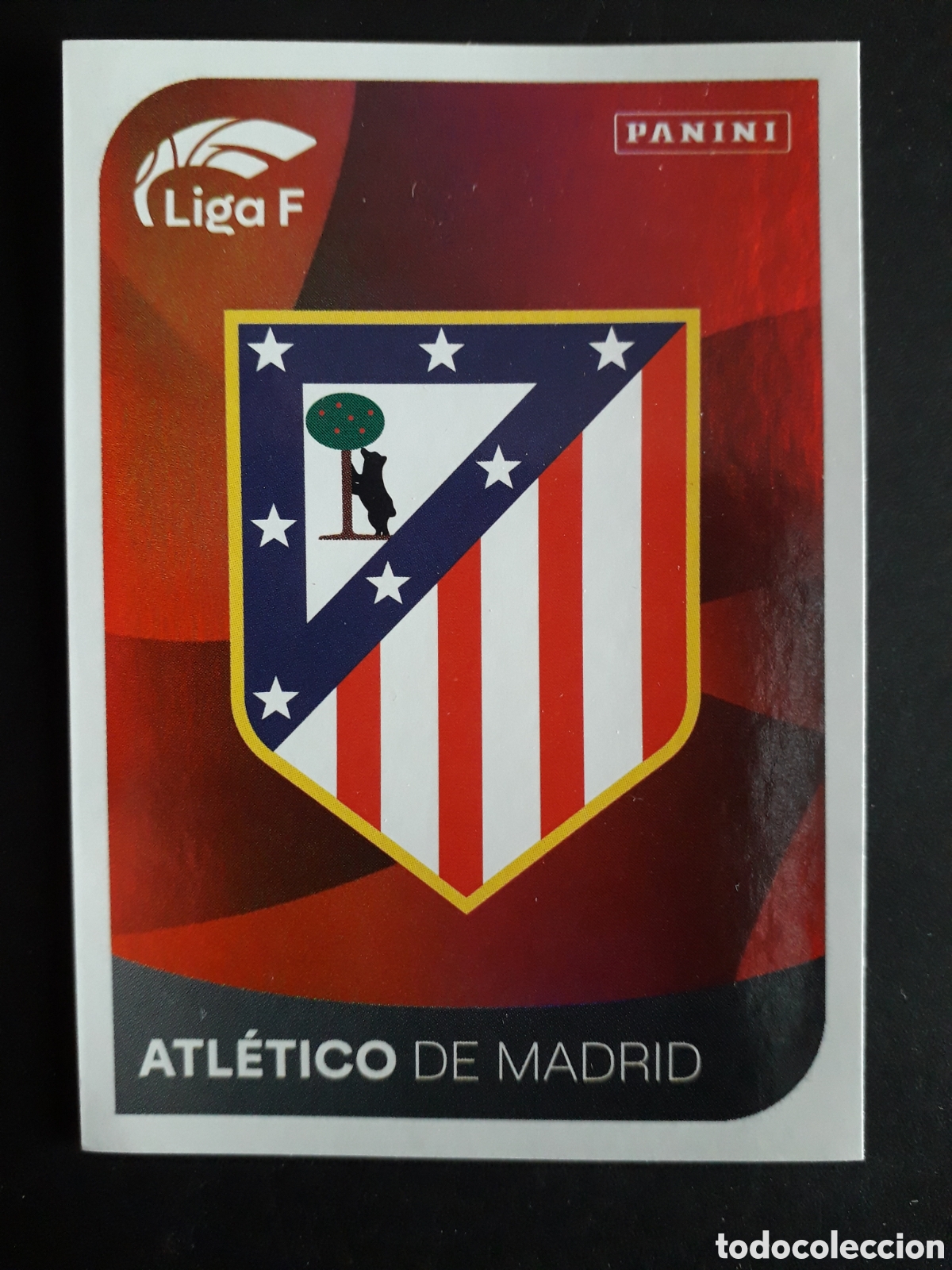 Cromos de f&uacute;tbol: ESCUDO ALINEACI&Oacute;N AT MADRID N&deg; 23 LIGA F FEMENINA 2024 2025 24 25 PANINI PEDIDO M&Iacute;NIMO 3&euro;