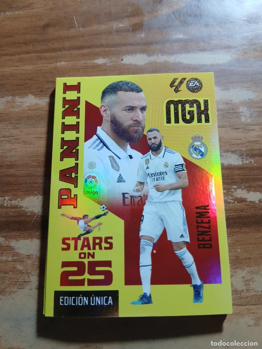 Cromos de f&uacute;tbol: CARD MEGACRACKS TEMPORADA 26/27: PANINI STARS ON 25 EDICI&Oacute;N &Uacute;NICA BENZEMA, N&deg; 441