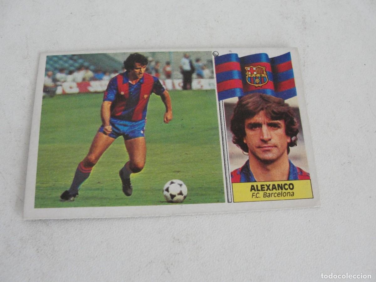 Cromos de f&uacute;tbol: LIGA ESTE 86 87 - ALEXANCO ALESANCO - BARCELONA CF - EXCELENTE ESTADO COMO NUEVO DE HOY - SIN PEGAR