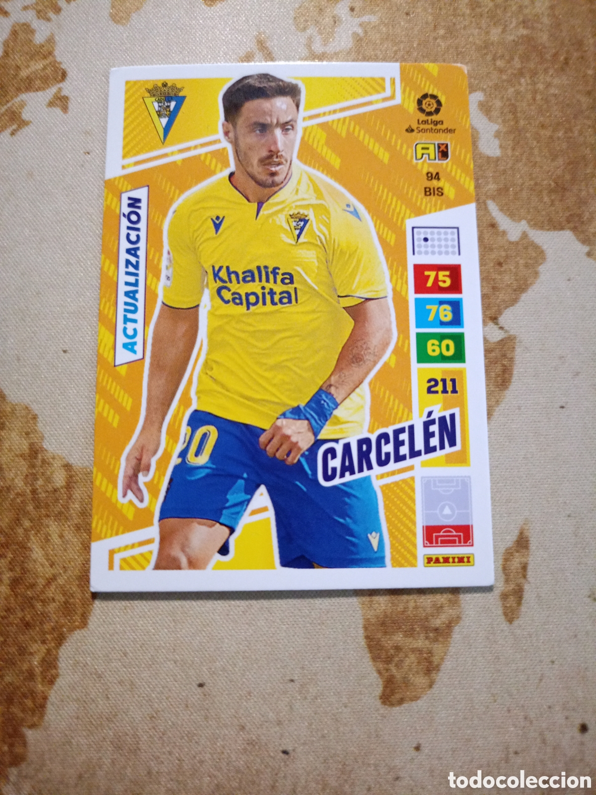 Fu&szlig;ball-Sticker: # C&aacute;diz 94 bis CARCEL&Eacute;N Adrenalyn 2022-23