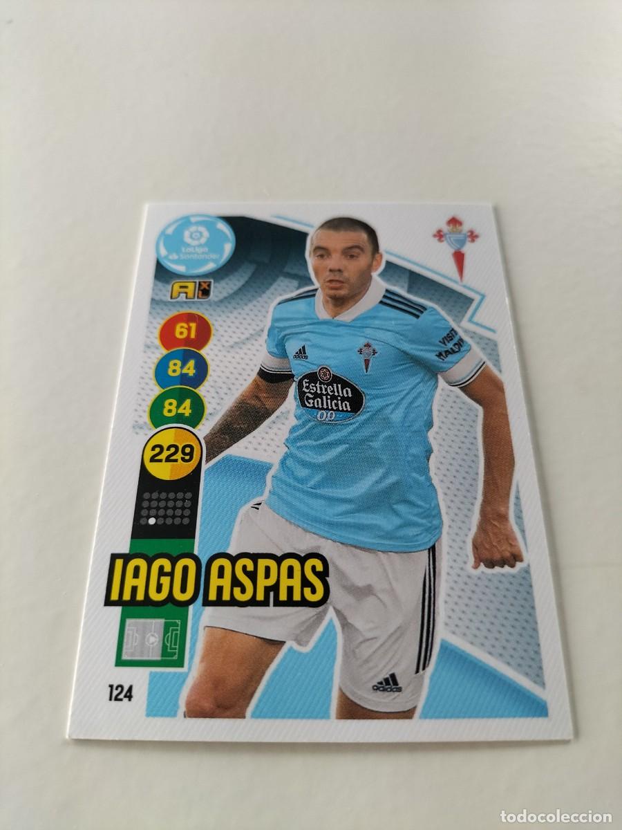 Cromos de f&uacute;tbol: 1 CROMO FICHA PANINI ADRENALYN TEMPORADA 20-21 2020-2021 R.C CELTA VIGO 124 IAGO ASPAS