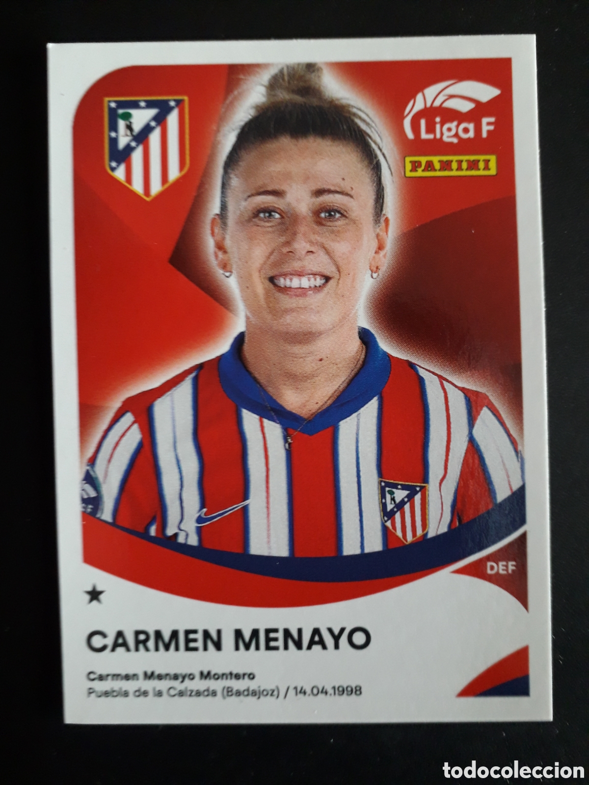 Cromos de f&uacute;tbol: CARMEN MENAYO AT MADRID N&deg; 28 A LIGA F FEMENINA 2024 2025 24 25 PANINI PEDIDO M&Iacute;NIMO 3&euro;