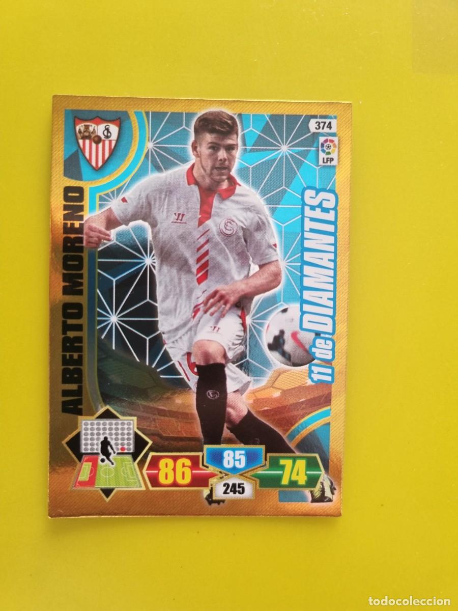 Cromos de f&uacute;tbol: PANINI ADRENALYN 13 14 2013 2014 NUNCA PEGADO SIN PEGARDE ALBERTO MORENO SEVILLA 11 DE DIAM. 3 AR926