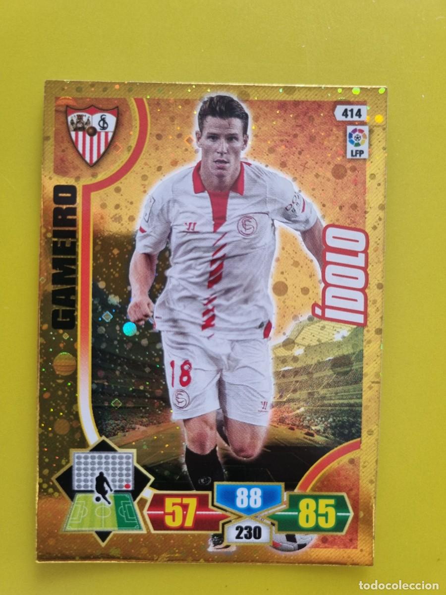 Cromos de f&uacute;tbol: PANINI ADRENALYN 13 14 2013 2014 NUNCA PEGADO SIN PEGAR GAMEIRO SEVILLA IDOLO 414 AR926