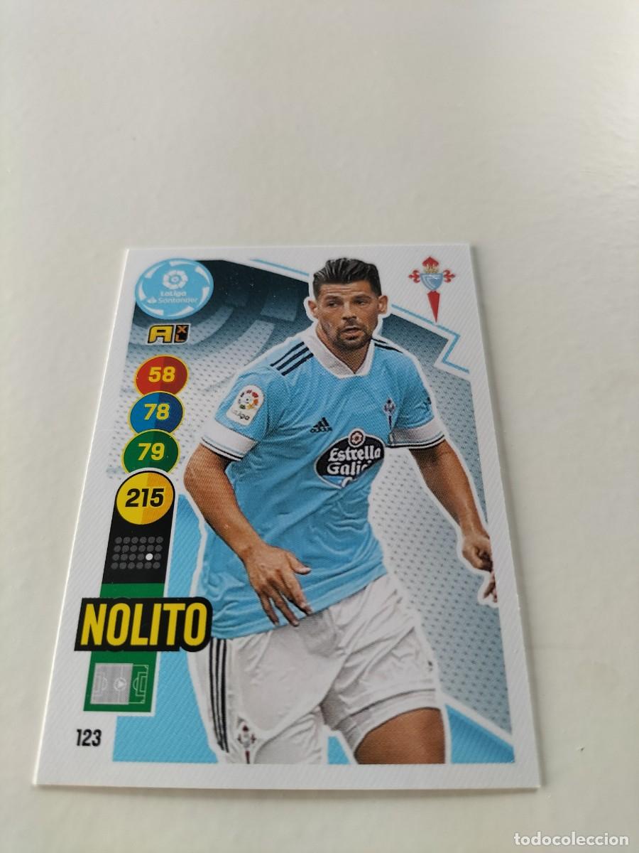 Cromos de f&uacute;tbol: 1 CROMO FICHA PANINI ADRENALYN TEMPORADA 20-21 2020-2021 R.C CELTA NOLITO 123