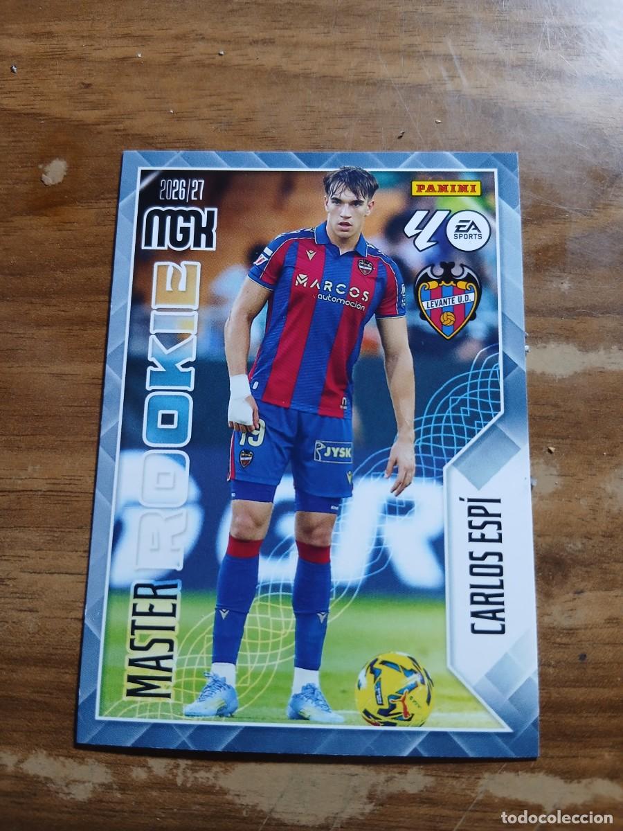 Cromos de f&uacute;tbol: CARD MEGACRACKS TEMPORADA 26/27: MASTER ROOKIE CARLOS ESP&Iacute;, N&deg; 408