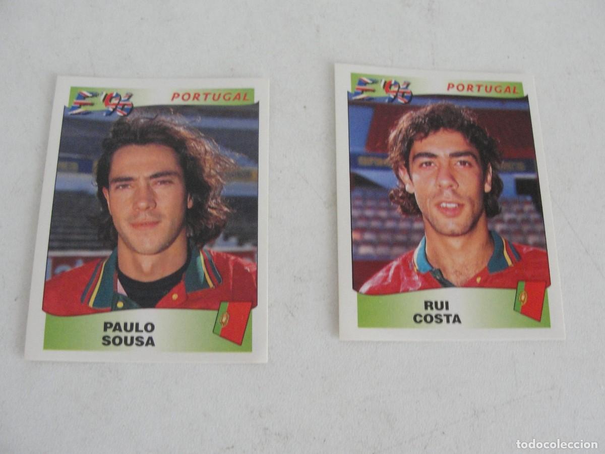 Cromos de f&uacute;tbol: EUROPA EUROPE 96 - LOTE 2 CROMOS NUEVOS PORTUGAL - N&ordm; 306 - 308 - PAULO SOUSA & RUI COSTA