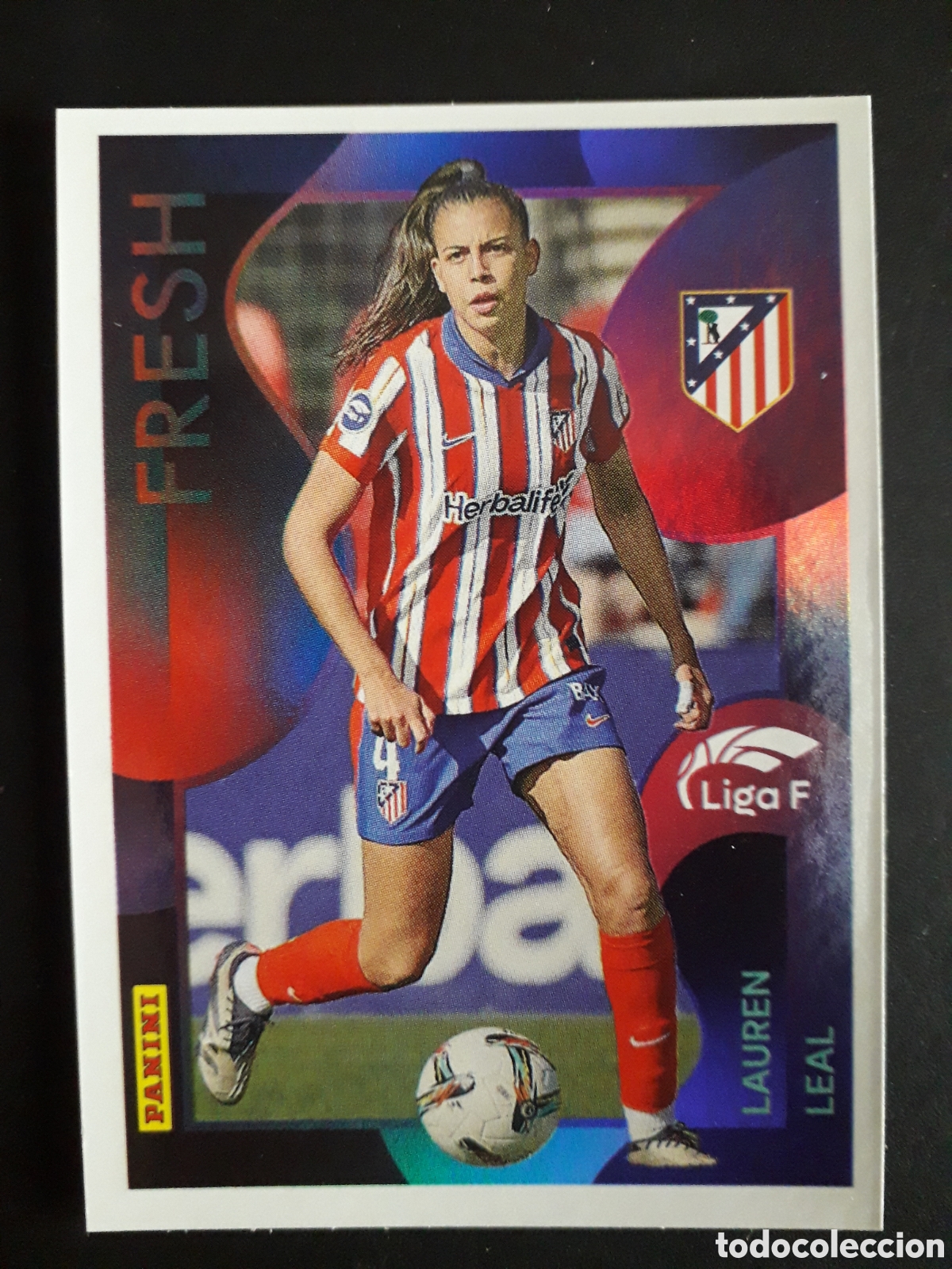 Cromos de f&uacute;tbol: LAUREN LEAL FRESH AT MADRID N&deg; 376 LIGA F FEMENINA 2024 2025 24 25 PANINI PEDIDO M&Iacute;NIMO 3&euro;
