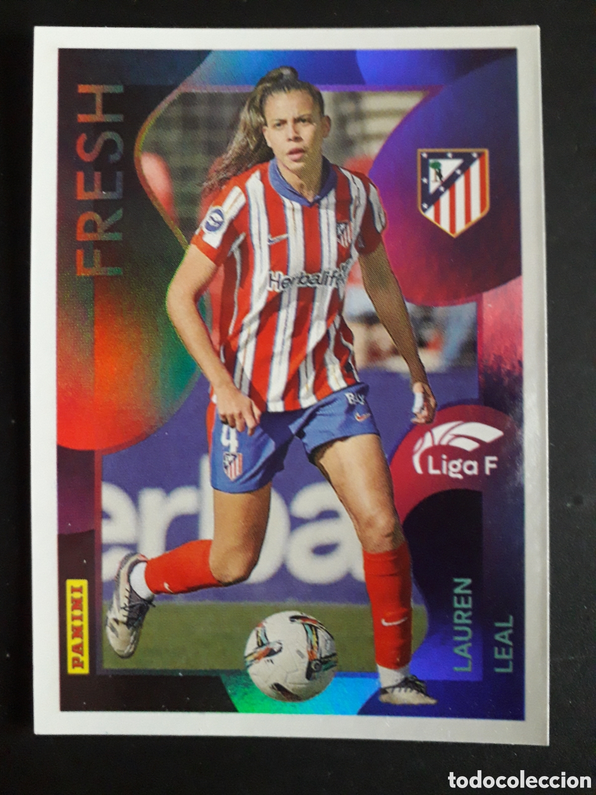 Cromos de f&uacute;tbol: LAUREN LEAL FRESH AT MADRID N&deg; 376 LIGA F FEMENINA 2024 2025 24 25 PANINI PEDIDO M&Iacute;NIMO 3&euro;
