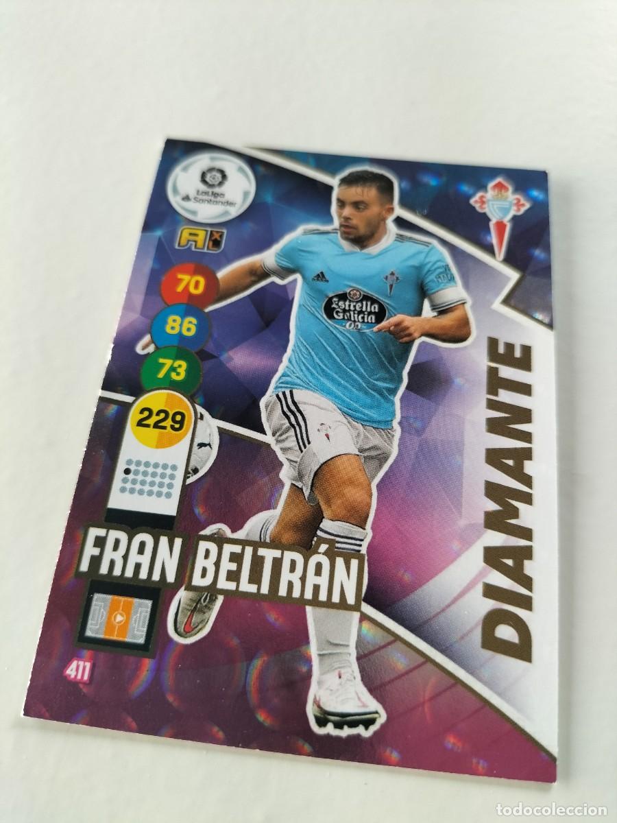 Cromos de f&uacute;tbol: 1 CROMO FICHA PANINI ADRENALYN TEMPORADA 20-21 2020-2021 R.C CELTA FRAN BELTRAN 411 DIAMANTE