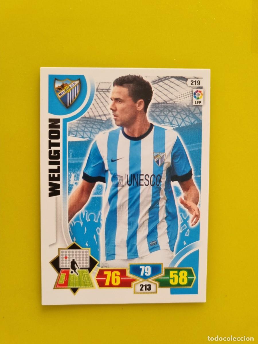 Cromos de f&uacute;tbol: PANINI ADRENALYN 13 14 2013 2014 WELIGTON MALAGA 219 AR926
