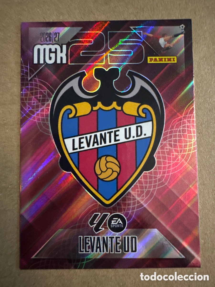 Cromos de f&uacute;tbol: # 199 Escudo Levante Megacracks 26 27 2026 2027