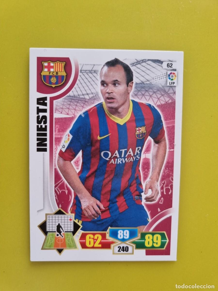 Cromos de f&uacute;tbol: PANINI ADRENALYN 13 14 2013 2014 INIESTA FC BARCELONA 62 AR926