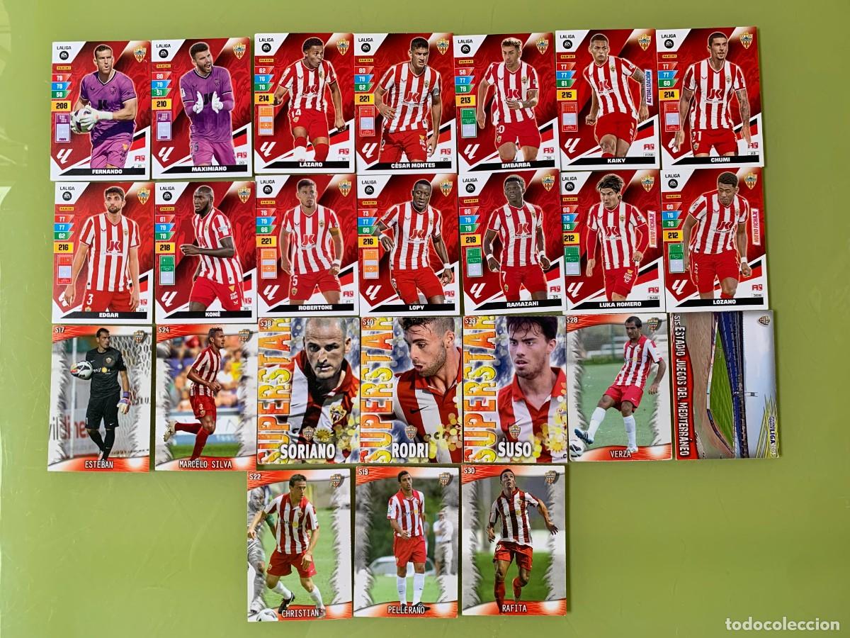 Cromos de f&uacute;tbol: LOTE DE CROMOS DEL ALMERIA