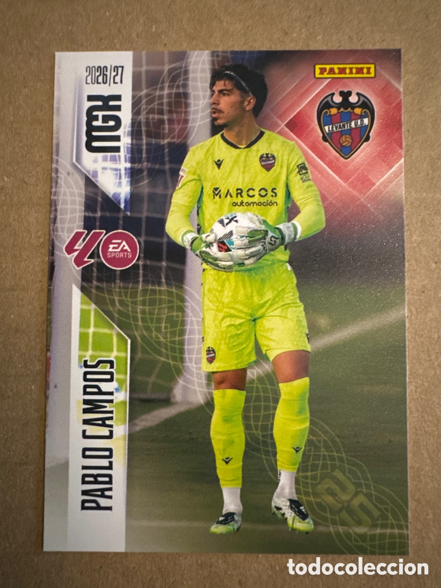 Cromos de f&uacute;tbol: # 201 Pablo Campos Levante Megacracks 26 27 2026 2027