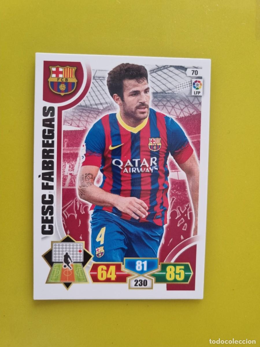 Cromos de f&uacute;tbol: PANINI ADRENALYN 13 14 2013 2014 CESC FABREGAS FC BARCELONA 70 AR926